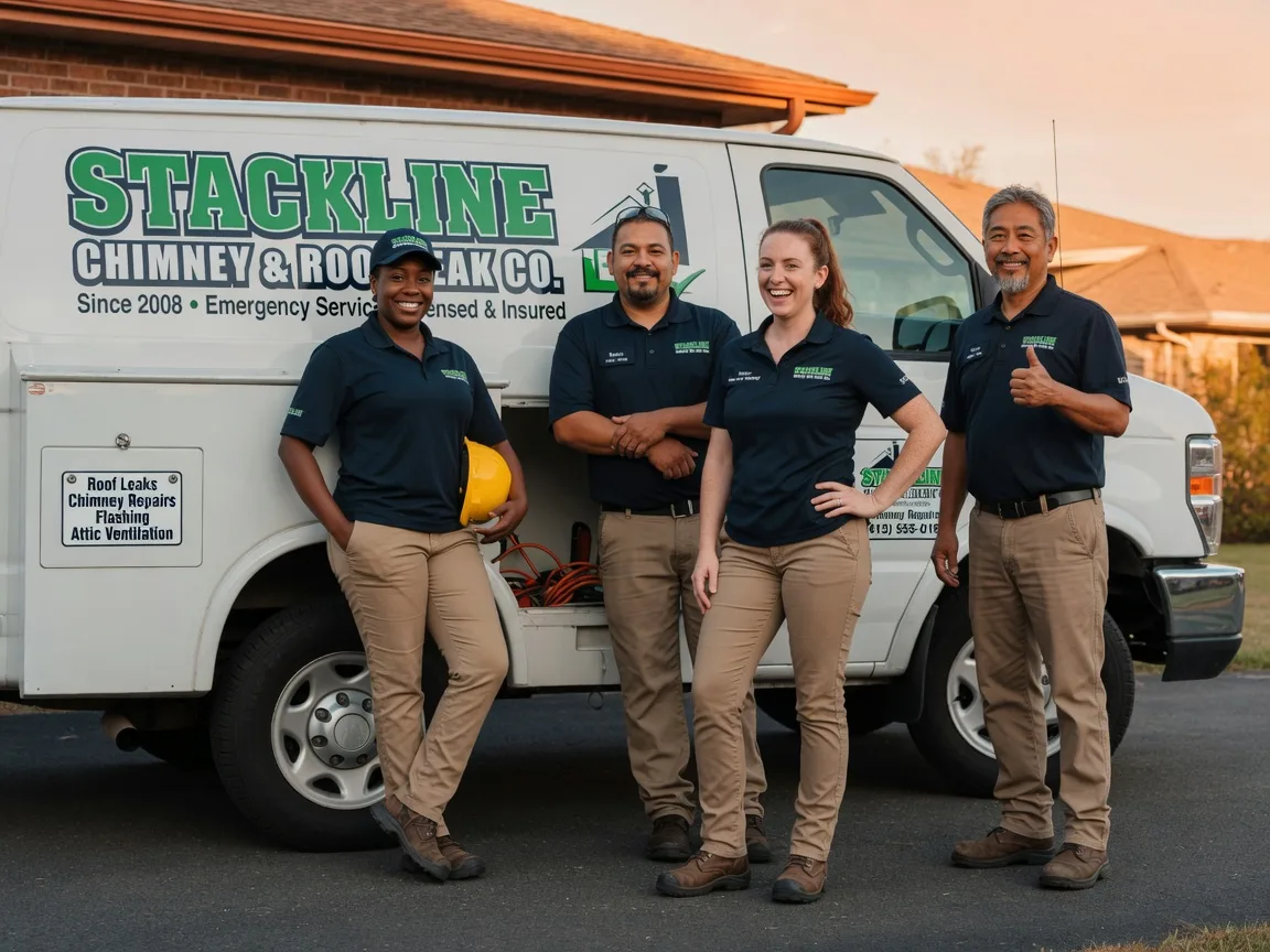 Chimney flashing repair company in Hallsville, TX